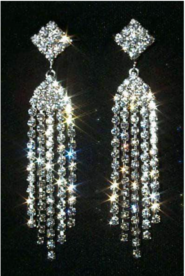 Diamond Top Duster Earrings