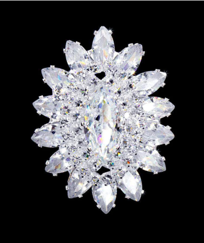Jewel Burst CZ Adjustable Ring