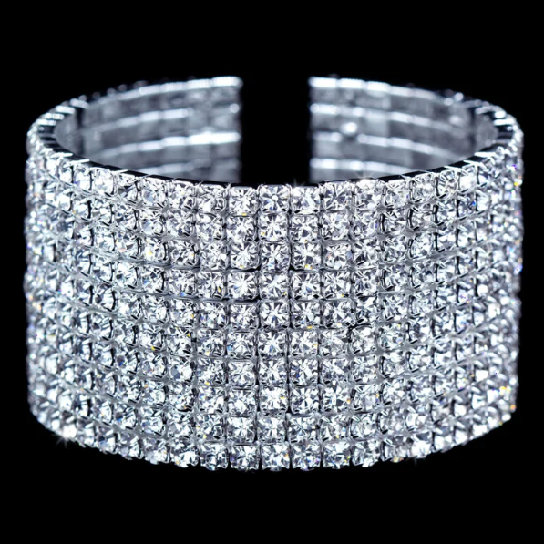 Rhinestone Cuff Bracelet