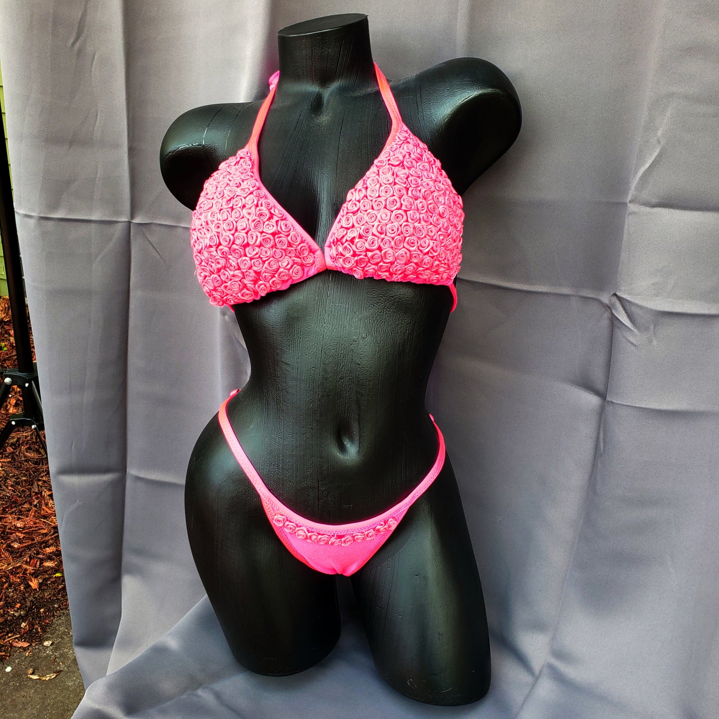Rose Scrunch Bottom Bikini