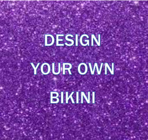 Made-To-Order Custom Beaded Tie Scrunch Bikini