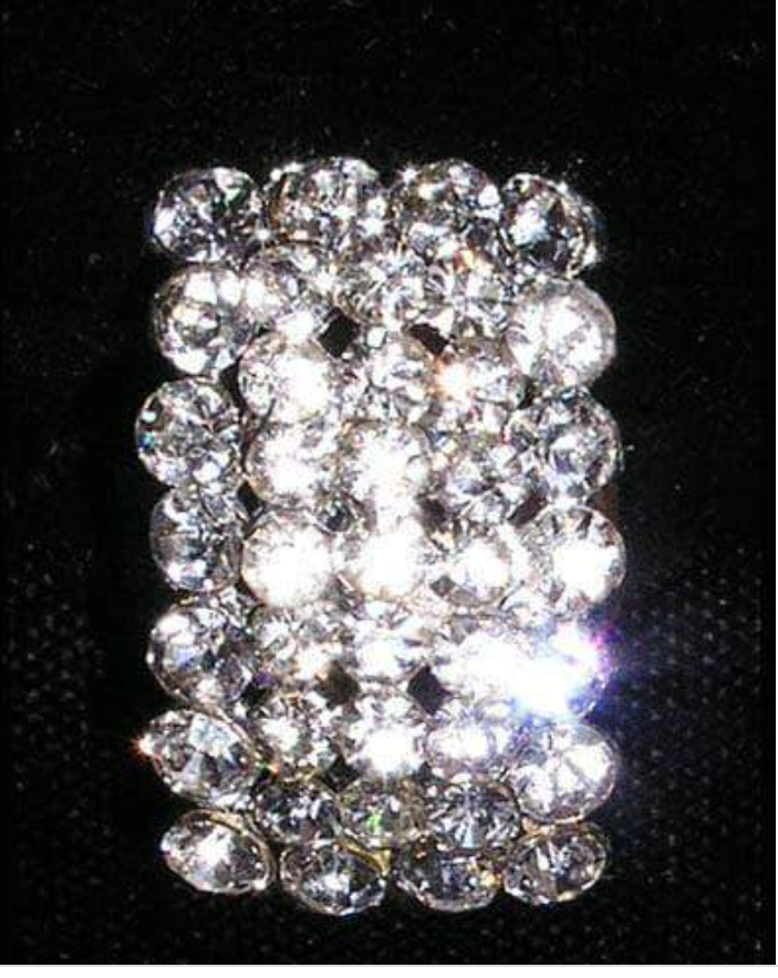 Rectangle Stone Cluster Adjustable Ring