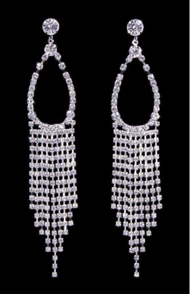 Pear Fringe Earrings